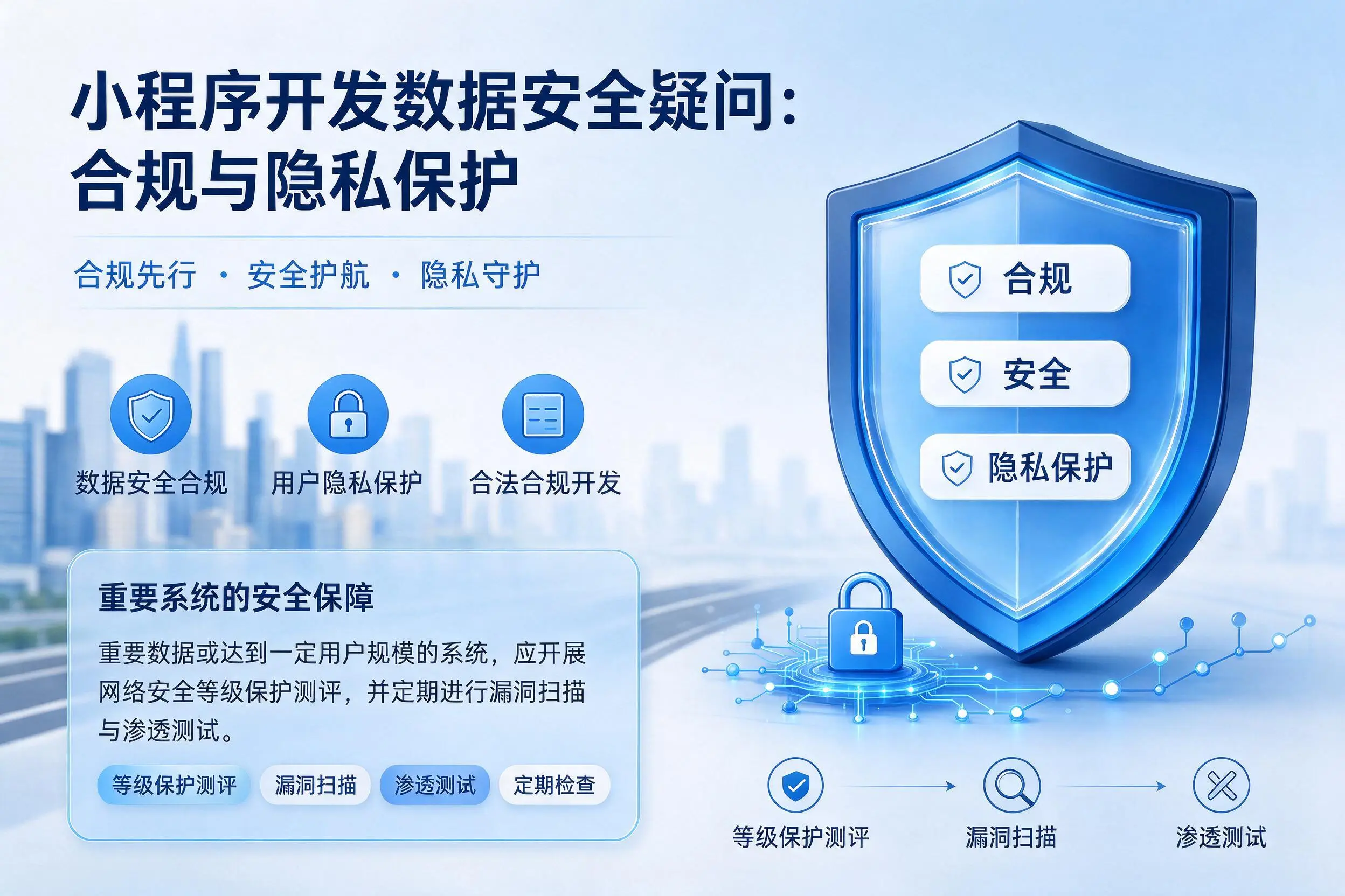 崇左小程序开发数据安全疑问:合规与隐私保护