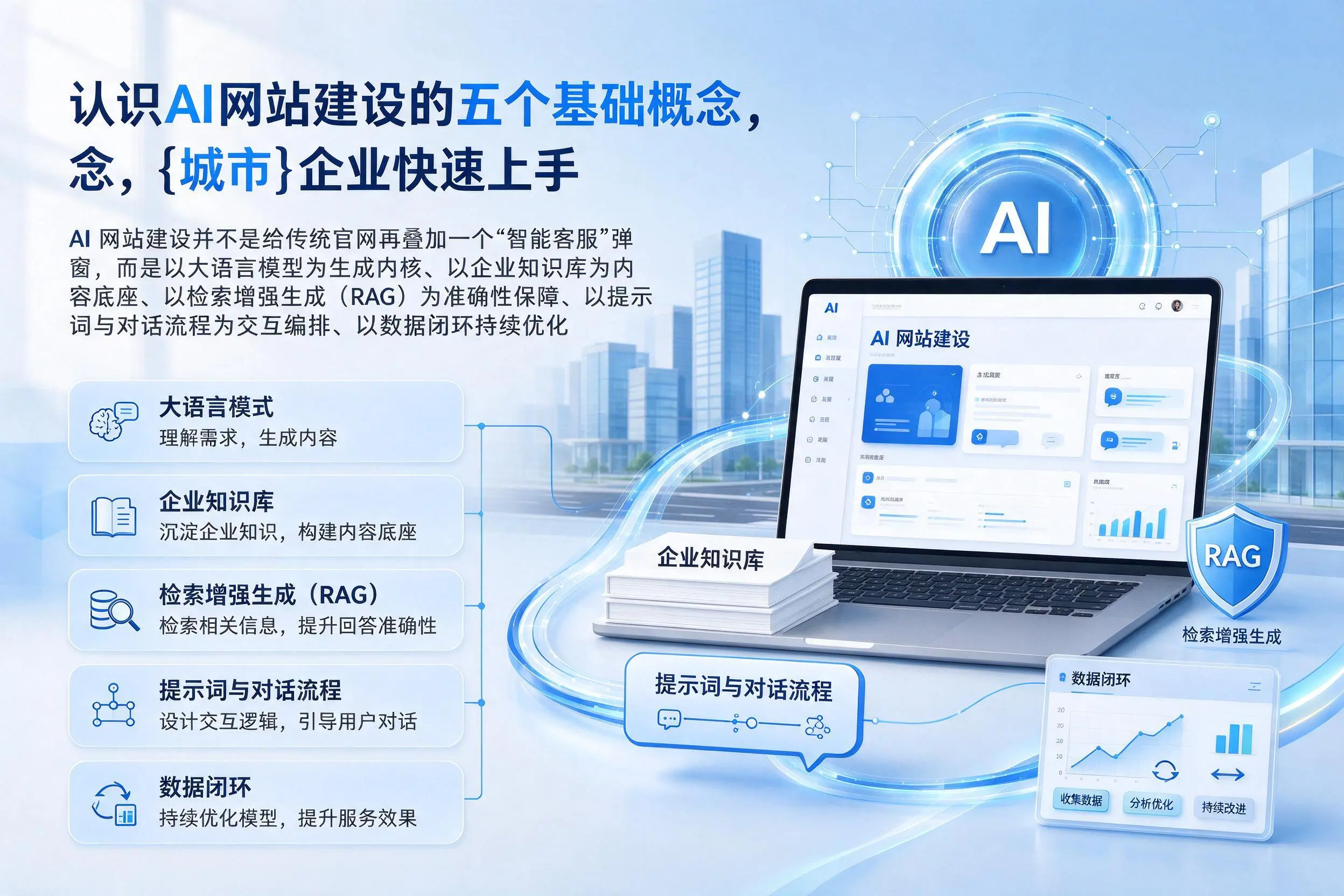 认识AI网站建设的五个基础概念，崇左企业快速上手