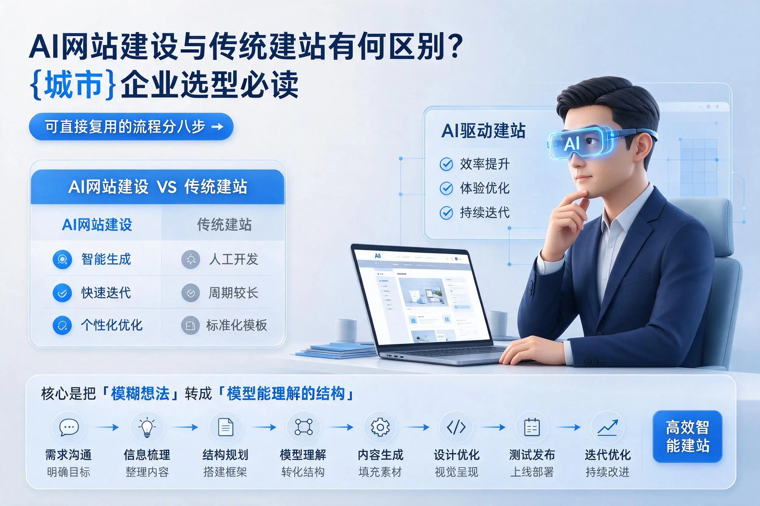 AI网站建设与传统建站有何区别？崇左企业选型必读