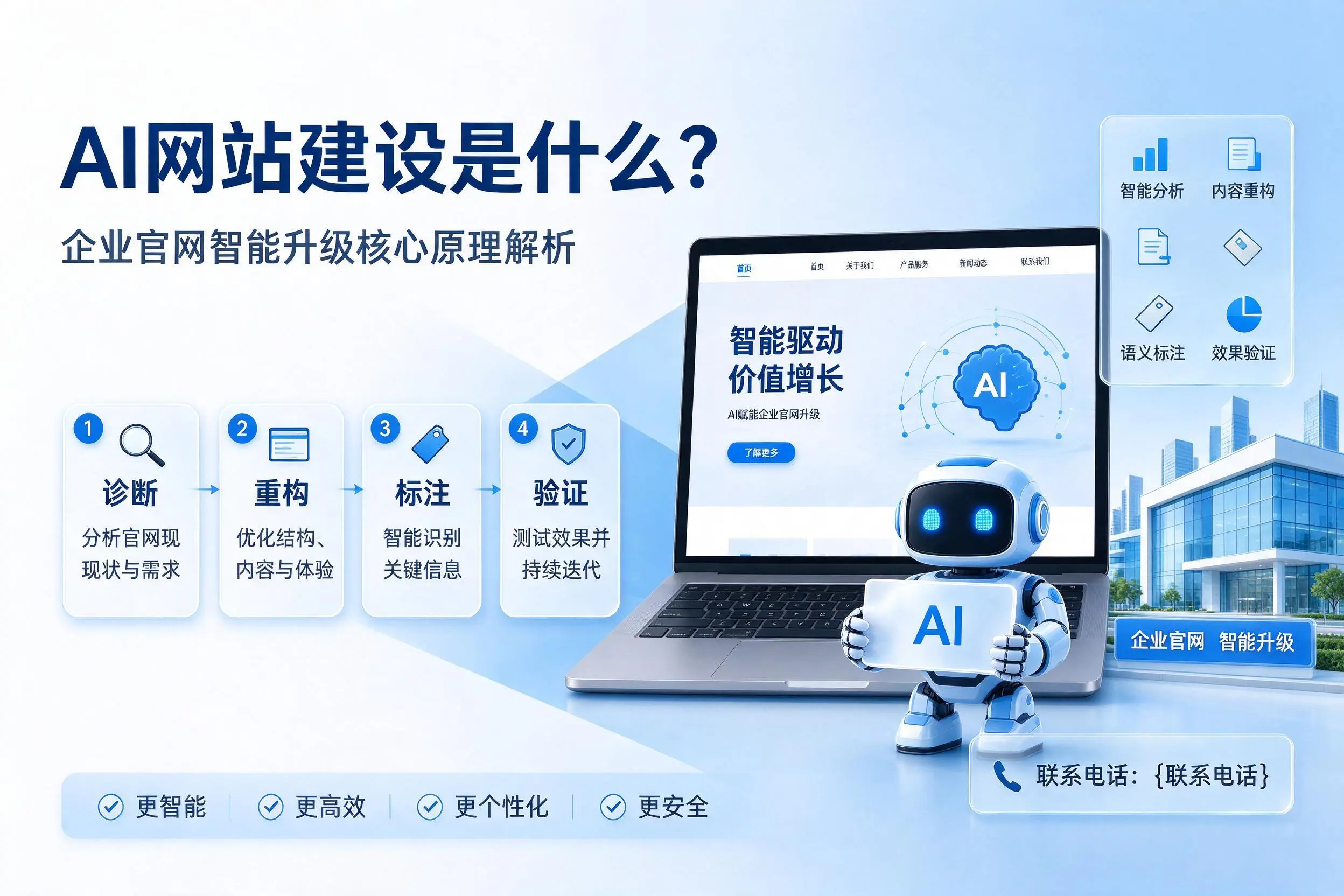 AI网站建设是什么？崇左企业官网智能升级核心原理解析